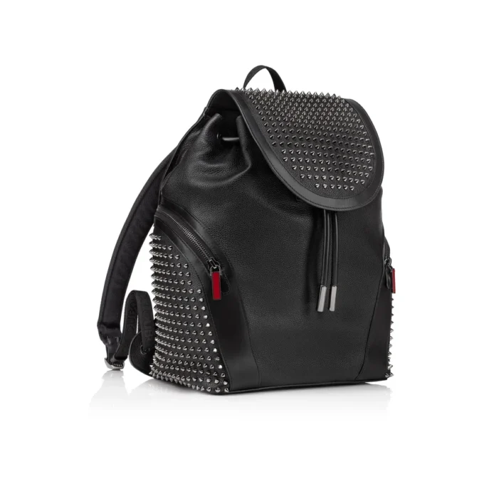 Funky – Mochila – Piel de becerro y tachuelas – Negro Funky – Mochila – Piel de becerro y tachuelas – Negro