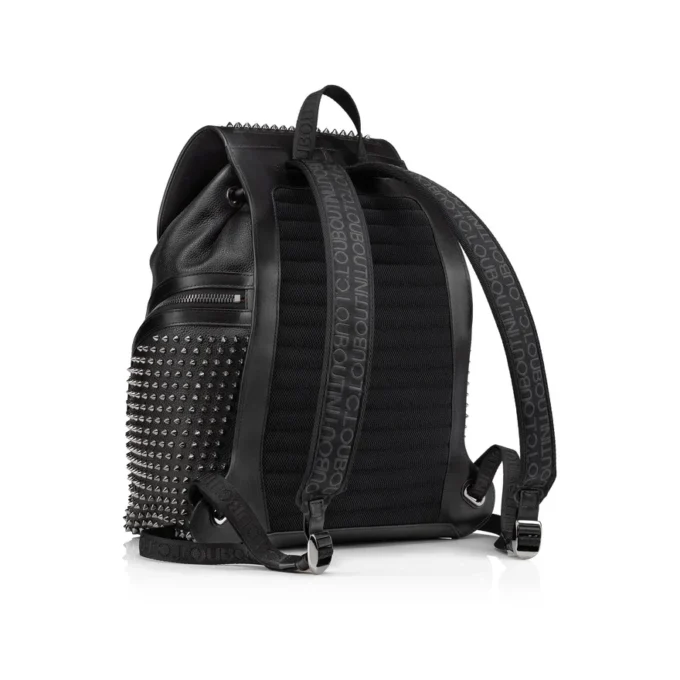 Funky – Mochila – Piel de becerro y tachuelas – Negro Funky – Mochila – Piel de becerro y tachuelas – Negro