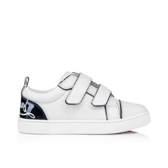 Funnyto Scratch – Zapatillas – Piel de becerro charol – Blanco – Niños