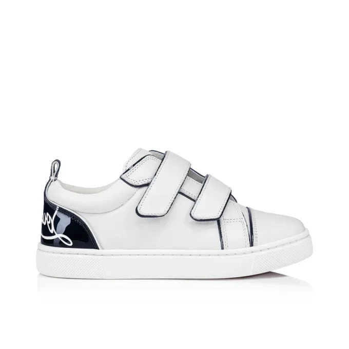 Funnyto Scratch – Zapatillas – Piel de becerro charol – Blanco – Niños Funnyto Scratch – Zapatillas – Piel de becerro charol – Blanco – Niños