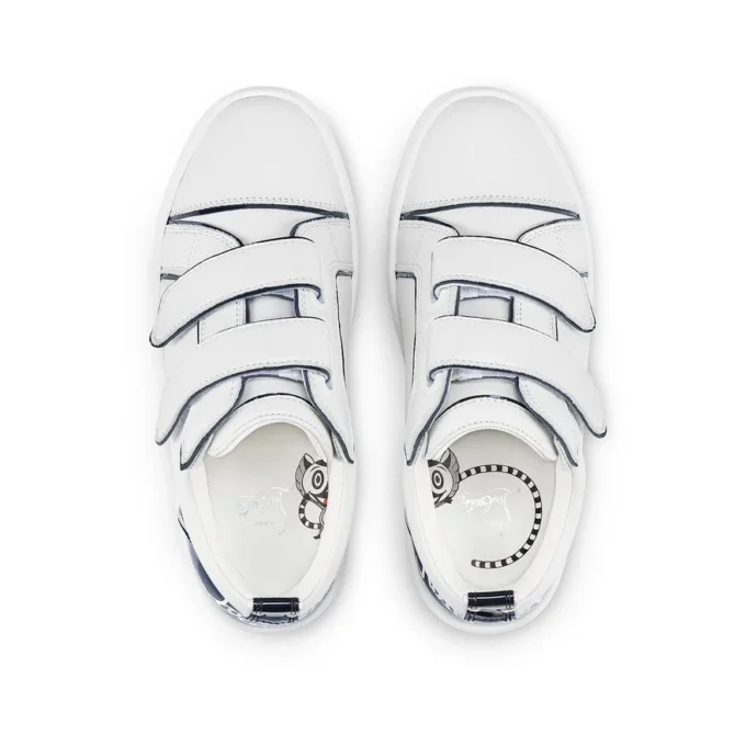 Funnyto Scratch – Zapatillas – Piel de becerro charol – Blanco – Niños Funnyto Scratch – Zapatillas – Piel de becerro charol – Blanco – Niños