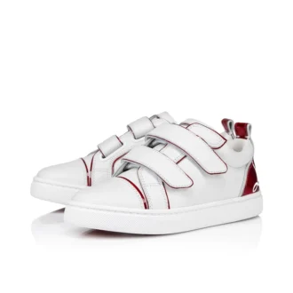 Funnyto Scratch – Zapatillas – Piel de becerro y piel de becerro charol Psychic – Bianco – Niños