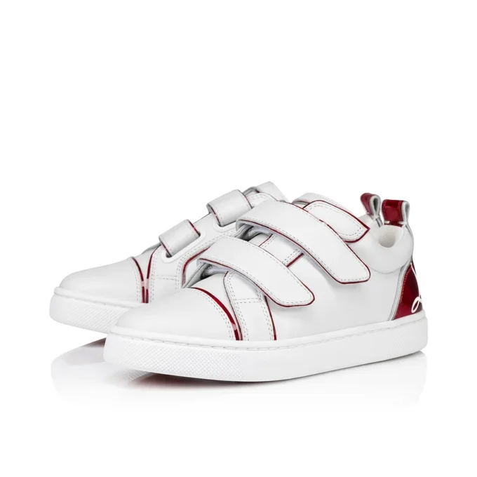 Funnyto Scratch – Zapatillas – Piel de becerro y piel de becerro charol Psychic – Bianco – Niños