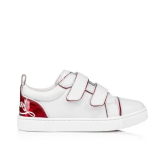 Funnyto Scratch – Zapatillas – Piel de becerro y piel de becerro charol Psychic – Bianco – Niños