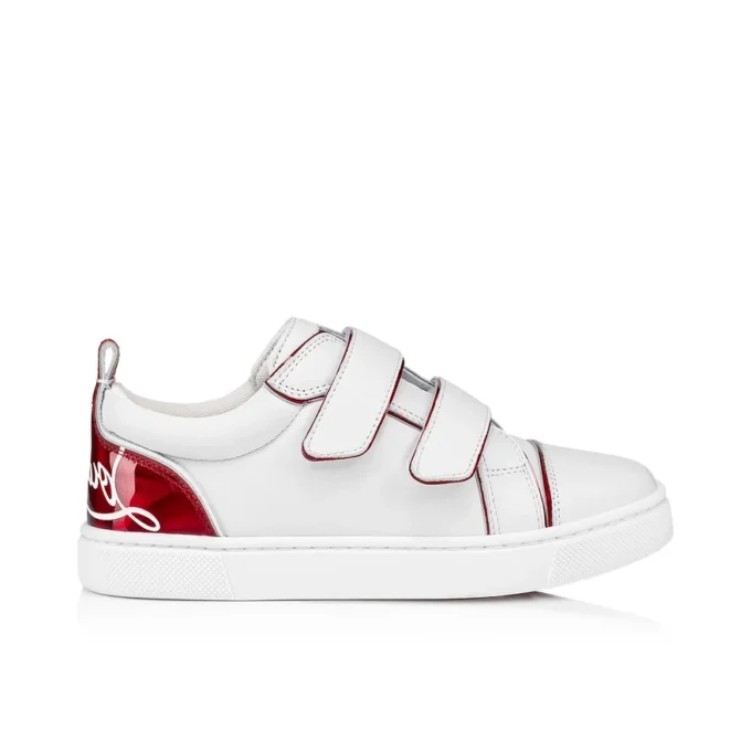 Funnyto Scratch – Zapatillas – Piel de becerro y piel de becerro charol Psychic – Bianco – Niños