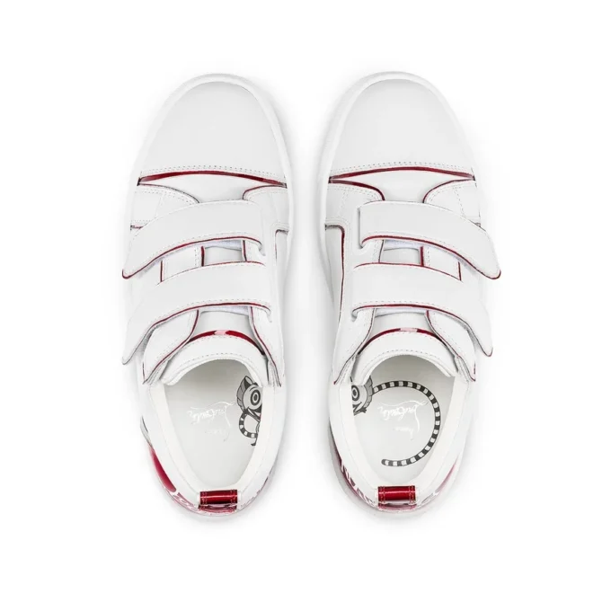 Funnyto Scratch – Zapatillas – Piel de becerro y piel de becerro charol Psychic – Bianco – Niños