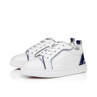 Funnyto – Zapatillas – Piel de becerro y piel de becerro charol – Bianco – Niños