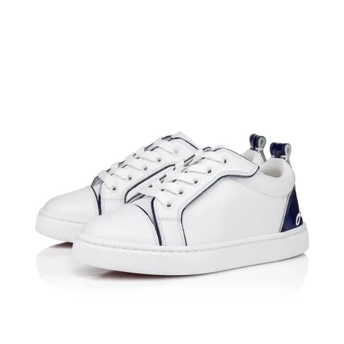 Funnyto – Zapatillas – Piel de becerro y piel de becerro charol – Bianco – Niños Funnyto – Zapatillas – Piel de becerro y piel de becerro charol – Bianco – Niños