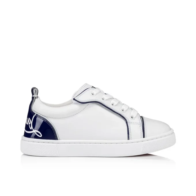 Funnyto – Zapatillas – Piel de becerro y piel de becerro charol – Bianco – Niños Funnyto – Zapatillas – Piel de becerro y piel de becerro charol – Bianco – Niños