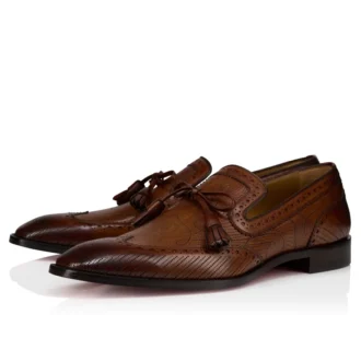 Grave Moc – Mocasines – Piel de becerro patinada – Havane – Hombre
