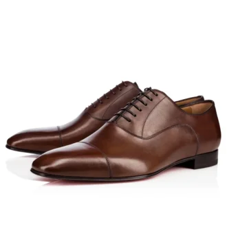 Greggo – Zapatos Oxford – Piel de becerro patinada – Havane – Hombre