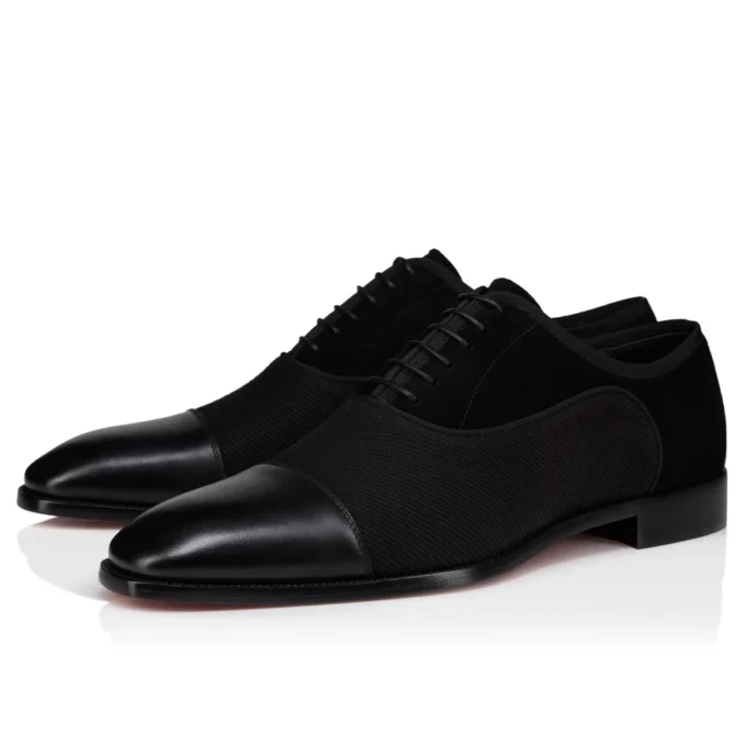 Greggory – Zapatos Oxford – Piel de becerro, sarga de algodón y ante de becerro – Negro – Hombre Greggory – Zapatos Oxford – Piel de becerro, sarga de algodón y ante de becerro – Negro – Hombre