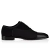 Greggory – Zapatos Oxford – Piel de becerro, sarga de algodón y ante de becerro – Negro – Hombre Greggory – Zapatos Oxford – Piel de becerro, sarga de algodón y ante de becerro – Negro – Hombre