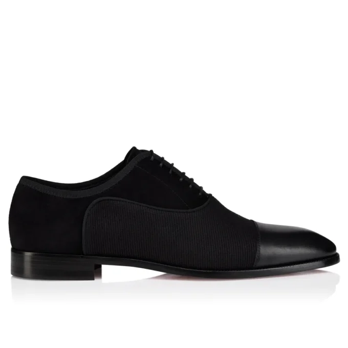 Greggory – Zapatos Oxford – Piel de becerro, sarga de algodón y ante de becerro – Negro – Hombre Greggory – Zapatos Oxford – Piel de becerro, sarga de algodón y ante de becerro – Negro – Hombre
