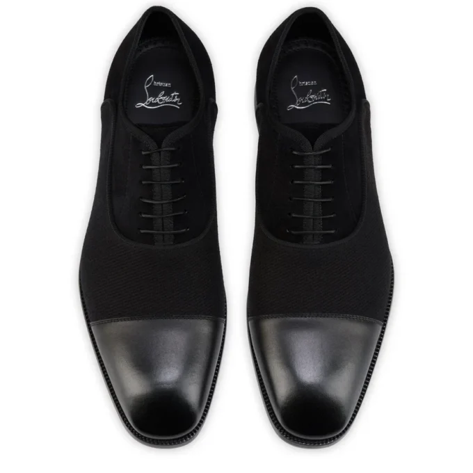 Greggory – Zapatos Oxford – Piel de becerro, sarga de algodón y ante de becerro – Negro – Hombre Greggory – Zapatos Oxford – Piel de becerro, sarga de algodón y ante de becerro – Negro – Hombre