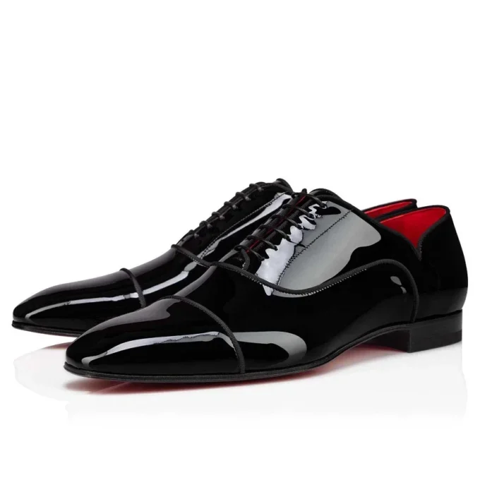 Greggy Chick – Zapatos con cordones – Piel de becerro charol – Negro – Hombre Greggy Chick – Zapatos con cordones – Piel de becerro charol – Negro – Hombre