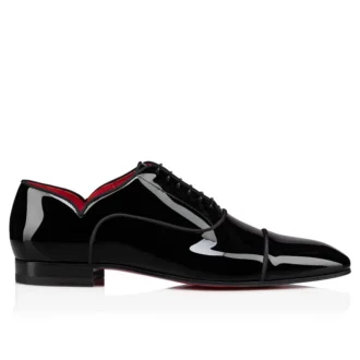 Greggy Chick – Zapatos con cordones – Piel de becerro charol – Negro – Hombre