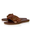 Her in Roma Mule – Mules – Piel de becerro – Carmín oscuro – Mujer