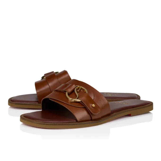 Her in Roma Mule – Mules – Piel de becerro – Carmín oscuro – Mujer
