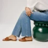 Her in Roma Mule – Mules – Piel de becerro – Carmín oscuro – Mujer