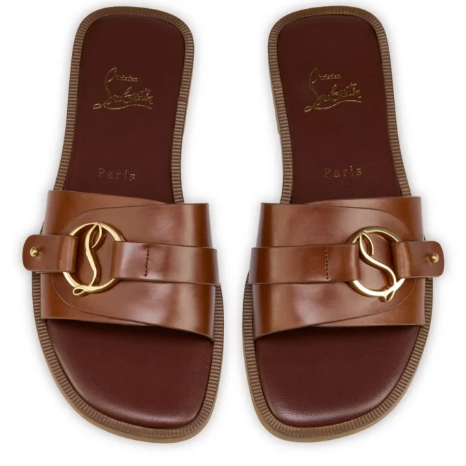 Her in Roma Mule – Mules – Piel de becerro – Carmín oscuro – Mujer