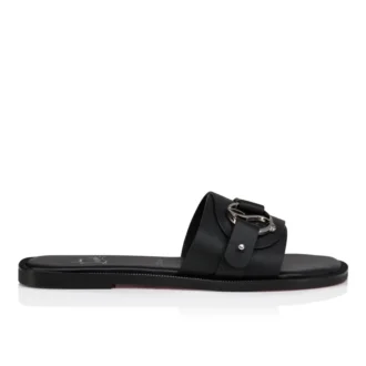 Her in Roma Mule – Mules – Piel de becerro – Negro – Mujer