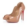 Hot Chick Alta – Zapatos de tacón de punta abierta de 120 mm – Piel de becerro charol – Color rosa pálido – Mujer Hot Chick Alta – Zapatos de tacón de punta abierta de 120 mm – Piel de becerro charol – Color rosa pálido – Mujer