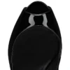 Hot Chick Alta – Zapatos de tacón de punta abierta de 120 mm – Piel de becerro charol – Negro – Mujer Hot Chick Alta – Zapatos de tacón de punta abierta de 120 mm – Piel de becerro charol – Negro – Mujer