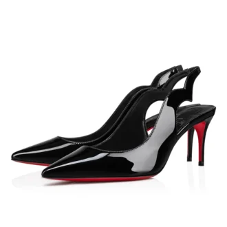 Hot Chick Sling – Zapatos de tacón con talón abierto de 70 mm – Charol de becerro – Negro – Mujer Hot Chick Sling – Zapatos de tacón con talón abierto de 70 mm – Charol de becerro – Negro – Mujer