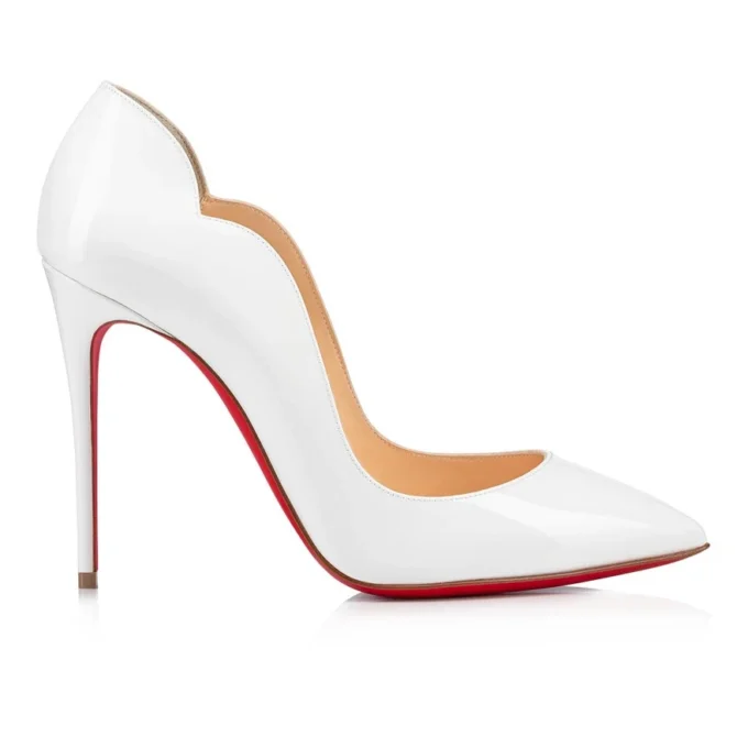 Hot Chick – Zapatos de tacón de 100 mm – Charol de becerro – Bianco – Mujer Hot Chick – Zapatos de tacón de 100 mm – Charol de becerro – Bianco – Mujer
