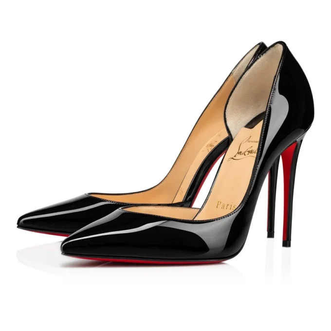 Iriza – Zapatos de tacón de 100 mm – Piel de becerro charol – Negro – Mujer
