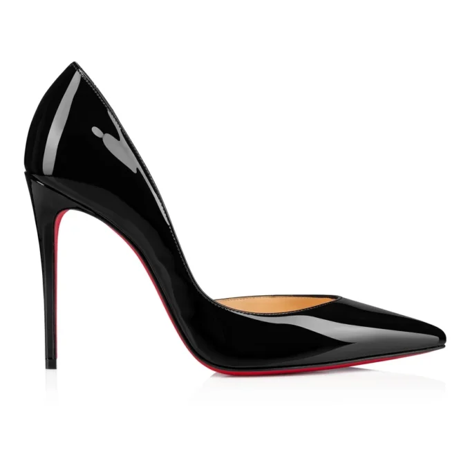 Iriza – Zapatos de tacón de 100 mm – Piel de becerro charol – Negro – Mujer