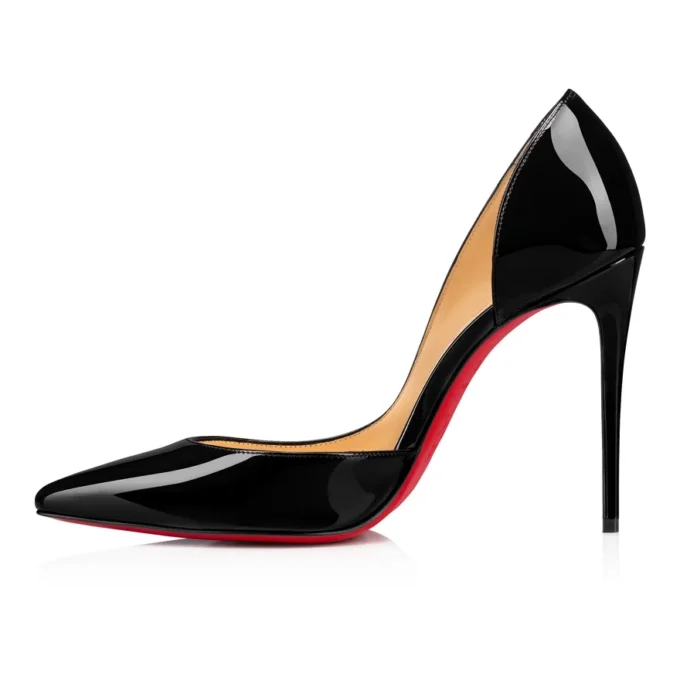 Iriza – Zapatos de tacón de 100 mm – Piel de becerro charol – Negro – Mujer