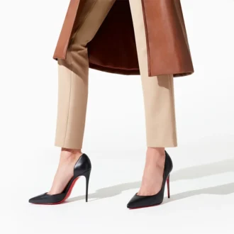 Iriza – Zapatos de tacón de 100 mm – Piel de cordero napa – Negro – Mujer