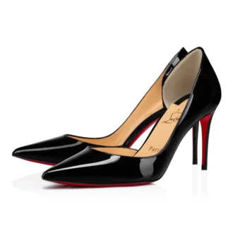 Iriza – Zapatos de tacón de 85 mm – Piel de becerro charol – Negro – Mujer