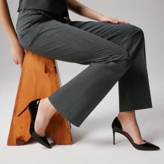Iriza – Zapatos de tacón de 85 mm – Piel de becerro charol – Negro – Mujer