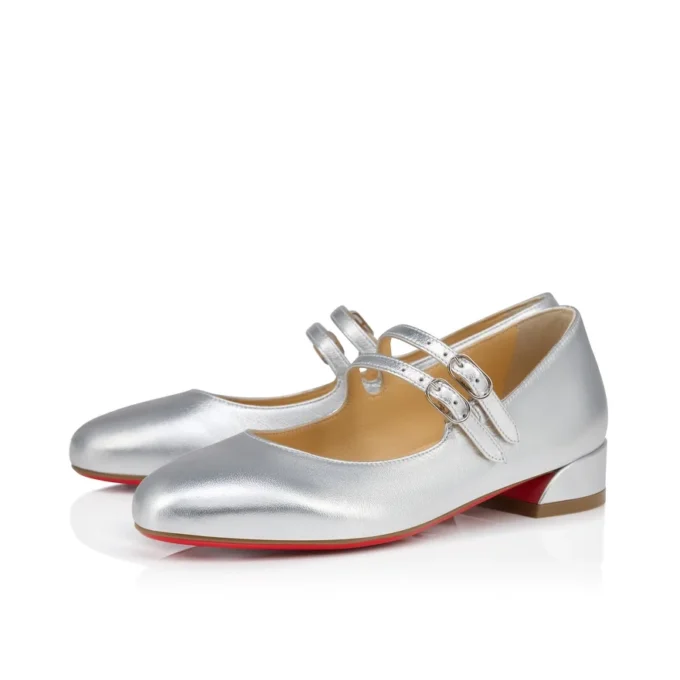 Jane Fille – Bailarinas – Piel napa laminada – Plata – Niños Jane Fille – Bailarinas – Piel napa laminada – Plata – Niños