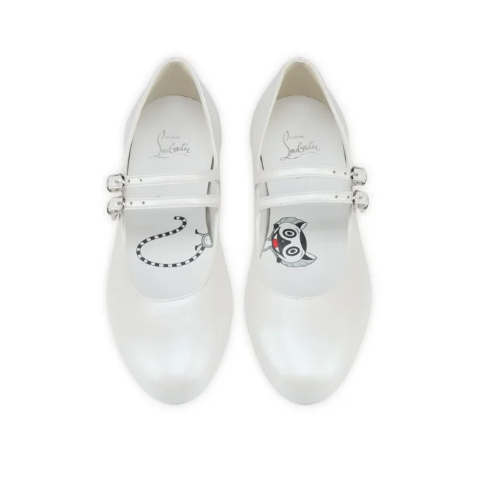 Jane Fille – Bailarinas – Piel napa nacarada – Bianco – Niños Jane Fille – Bailarinas – Piel napa nacarada – Bianco – Niños