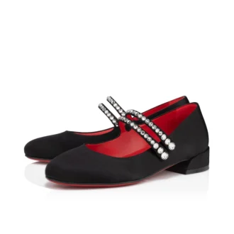 Jane Fille – Bailarinas – Satén crepé – Negro – Niños