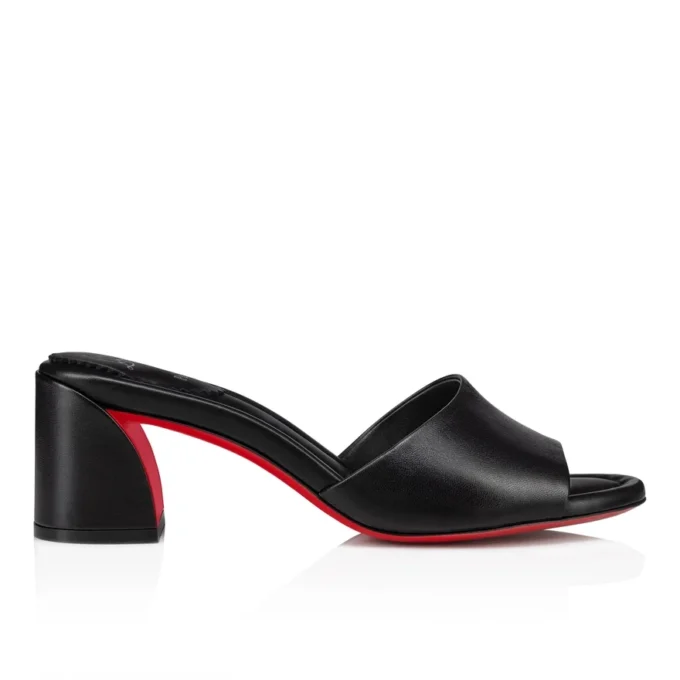 Jane Mule – Mules de 55 mm – Piel de cordero napa – Negro – Mujer Jane Mule – Mules de 55 mm – Piel de cordero napa – Negro – Mujer