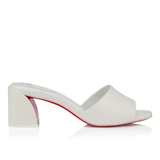Jane Mule – Mules de 55 mm – Piel napa – Bianco – Mujer