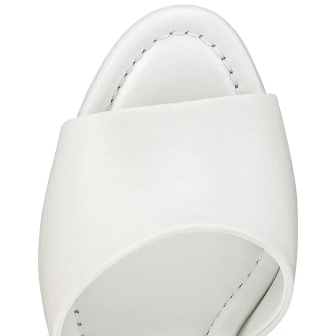 Jane Mule – Mules de 85 mm – Piel de cordero napa – Bianco – Mujer Jane Mule – Mules de 85 mm – Piel de cordero napa – Bianco – Mujer