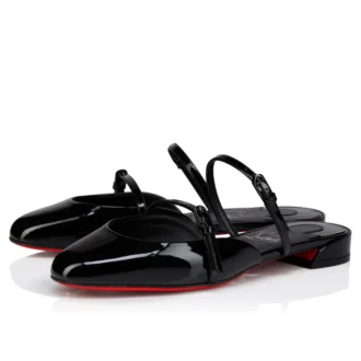 Jane Nina – Mules – Piel de becerro charol – Negro – Mujer