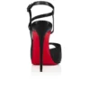 Jenlove Alta – Zapatos de tacón de punta abierta de 120 mm – Piel de cabrito – Negro – Mujer