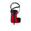 Jenlove – Zapatos de tacón con tiras de 100 mm – Piel de cabrito – Negro – Mujer
