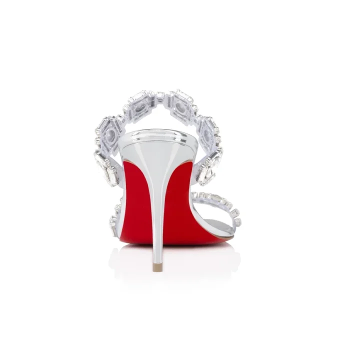 Just Jewel – Sandalias de 85 mm – TPU y piel de becerro laminada – Cristal – Mujer Just Jewel – Sandalias de 85 mm – TPU y piel de becerro laminada – Cristal – Mujer