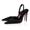 Kate Max O Sling – Zapatos de tacón con talón abierto de 100 mm – Satén crepé – Negro – Mujer Kate Max O Sling – Zapatos de tacón con talón abierto de 100 mm – Satén crepé – Negro – Mujer
