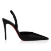 Kate Max O Sling – Zapatos de tacón con talón abierto de 100 mm – Satén crepé – Negro – Mujer Kate Max O Sling – Zapatos de tacón con talón abierto de 100 mm – Satén crepé – Negro – Mujer