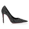 Kate Max Perla – Zapatos de tacón de 100 mm – Satén crepé, strass y perlas – Negro – Mujer Kate Max Perla – Zapatos de tacón de 100 mm – Satén crepé, strass y perlas – Negro – Mujer