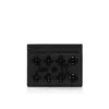Kios – Tarjetero – Piel de becerro granulada y tachuelas Loubinthesky – Negro